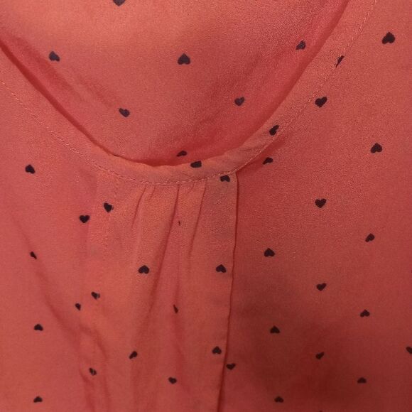 ONEILL Peach polka dot HEARTS Womens size medium - Picture 4 of 7
